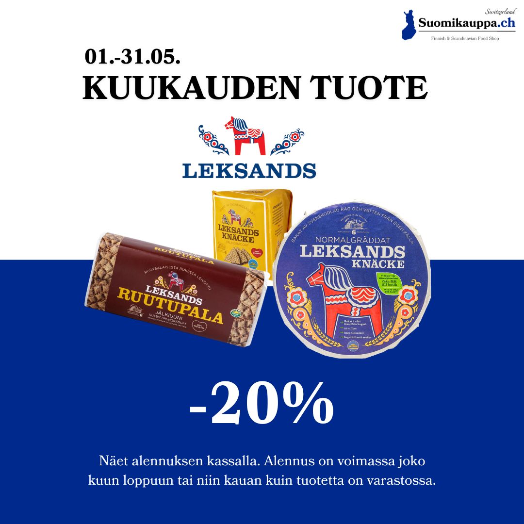 Kuukauden tuote: Leksands näkkileivät -20%