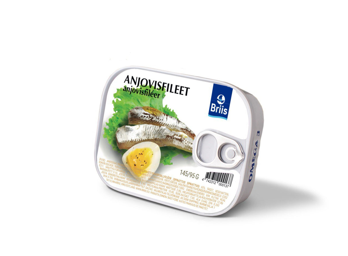 Anchovy fillets Briis145g/95g Briis