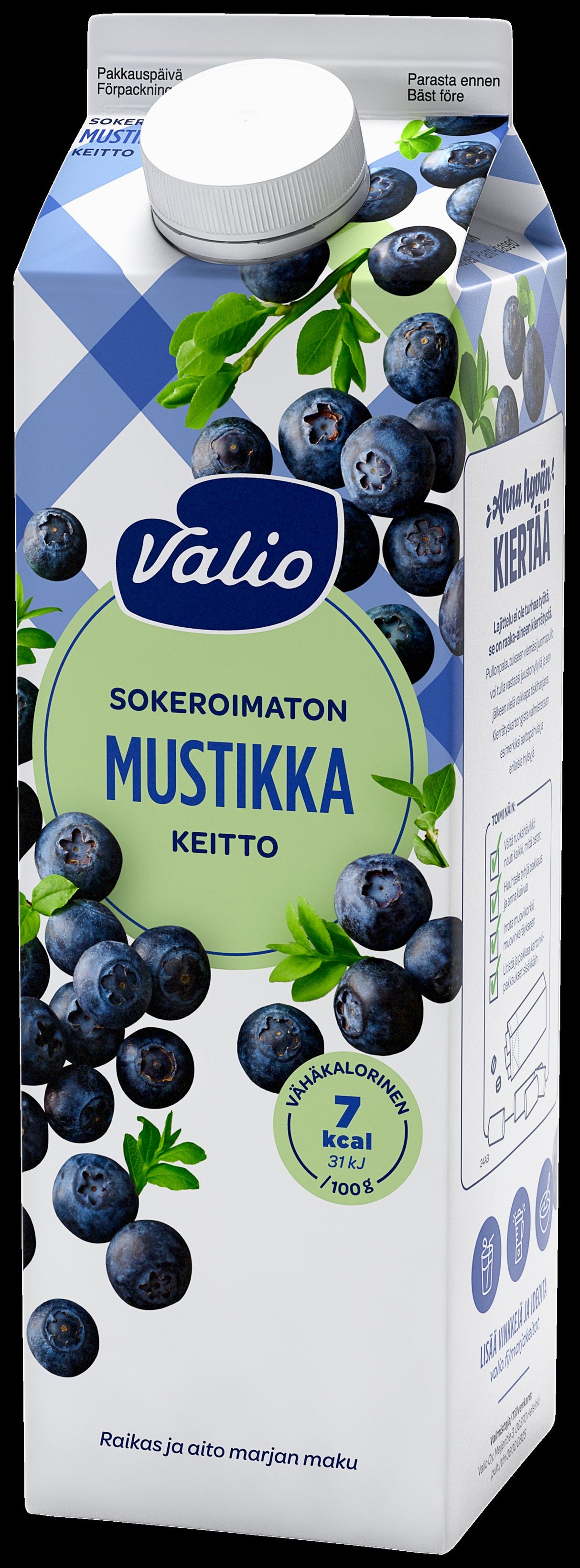 Valio bilberry soup 1 kg no added sugar
