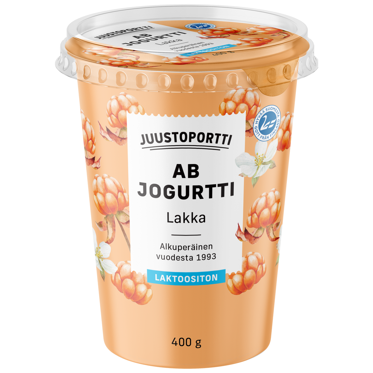 Juustoportti AB-yoghurt 400g cloudberry lactosefree