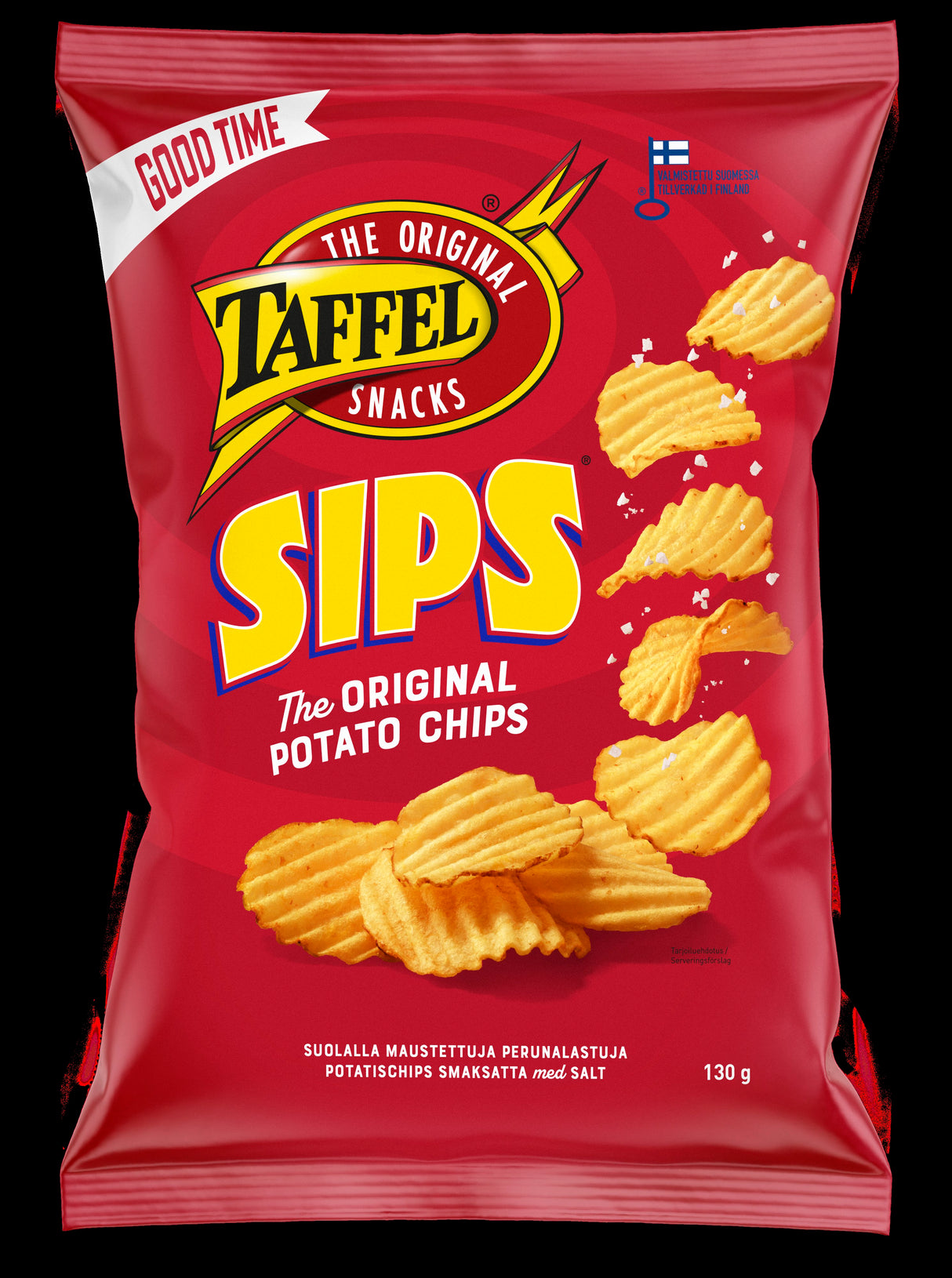 Taffel Sips salted chips 130g