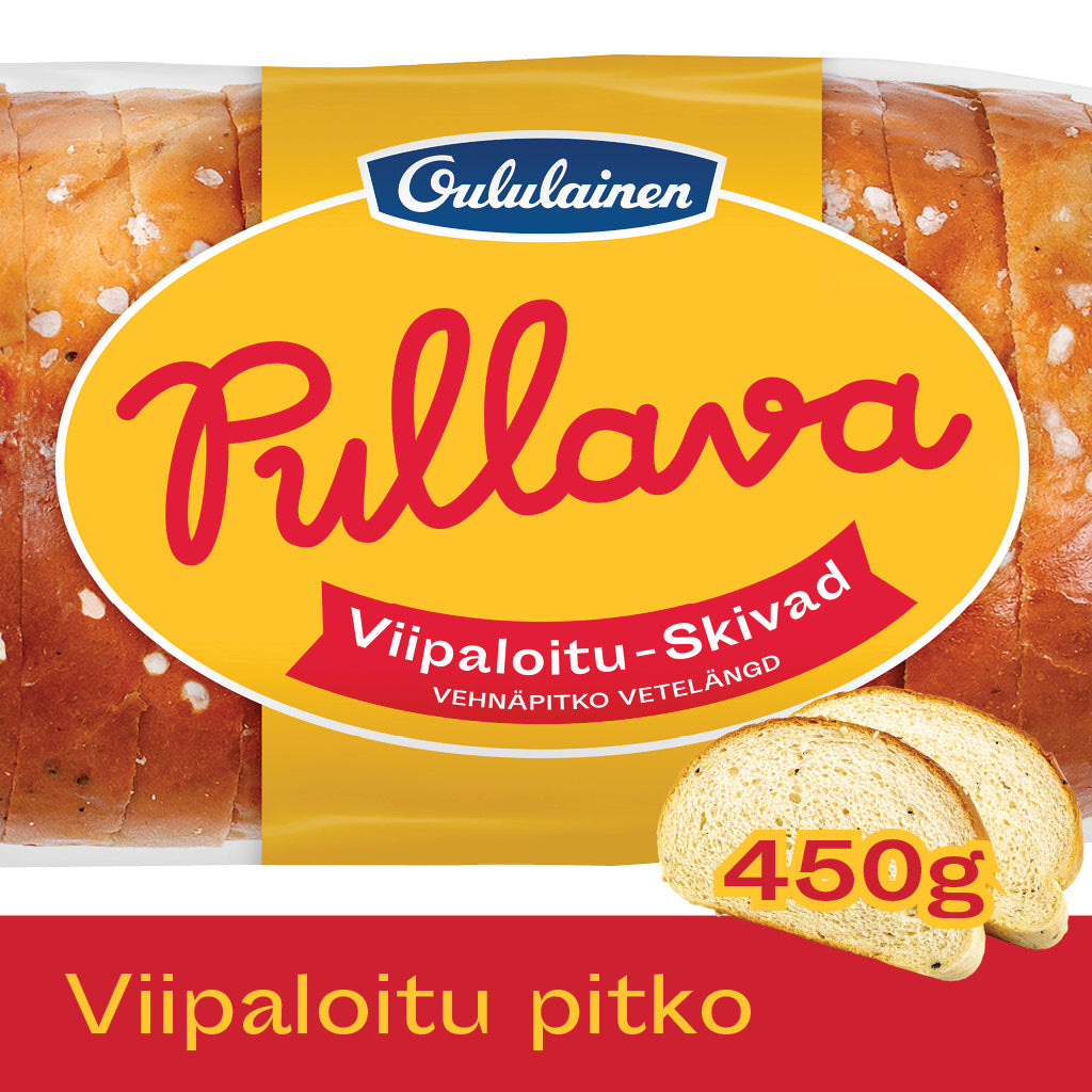Oululainen Pullava Sliced sweet loaf 450g