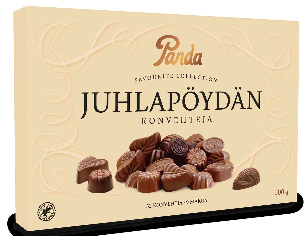 Panda Juhlapöydän assorted chocolates 300g Note! best before 21.02.2025
