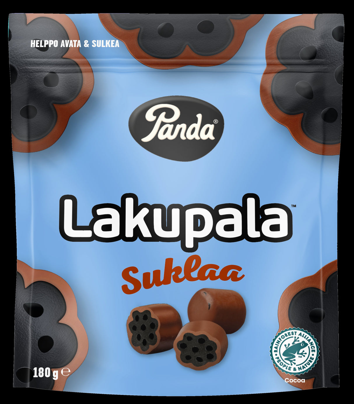 Panda Lakupala chocolate liquorice 180g
