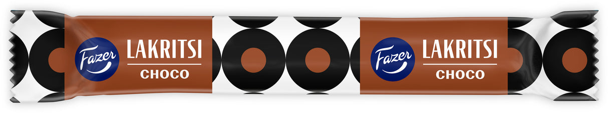 Fazer Lakritsi Choco chocolate flavoured filled liquorice 20g Note! best before 18.05.2025