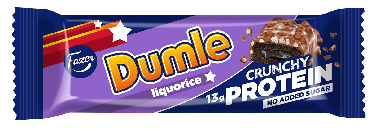 Fazer Dumle Crunchy Liquorice Protein bar 45g