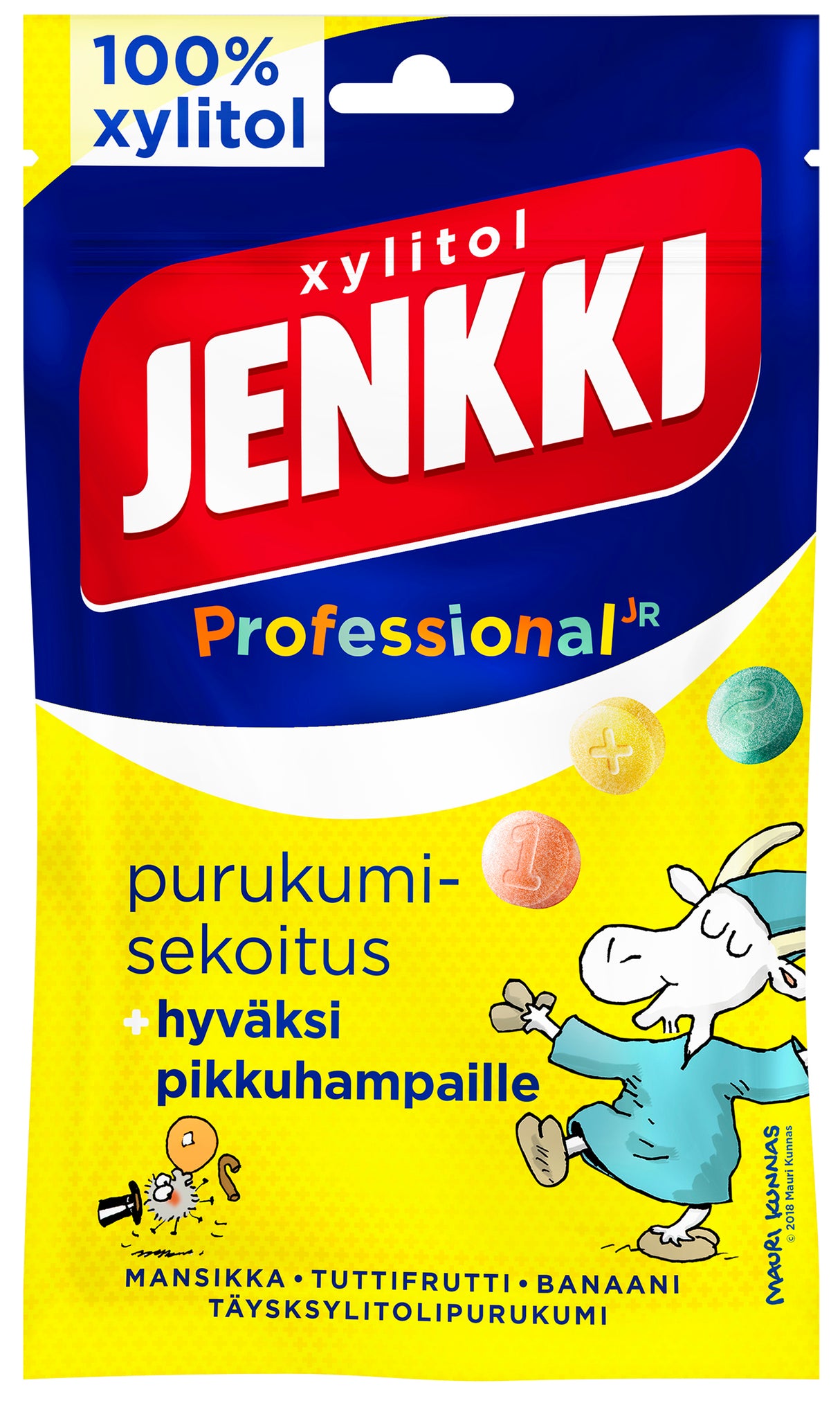 Jenkki Professional Purukumisekoitus täysksylitolipurukumi 75g