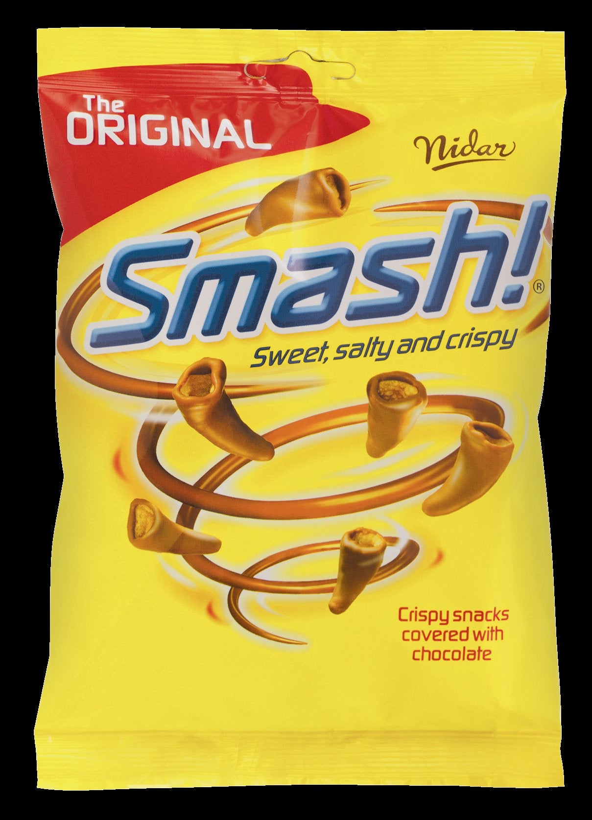 OLW Smash! milk chocolate corn snacks 100g