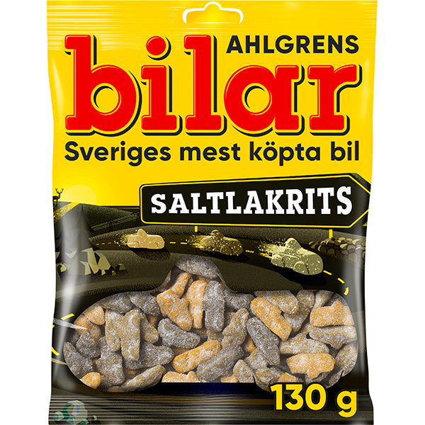 Ahlgrens Bilar Saltlakrits confectionery mix 130g