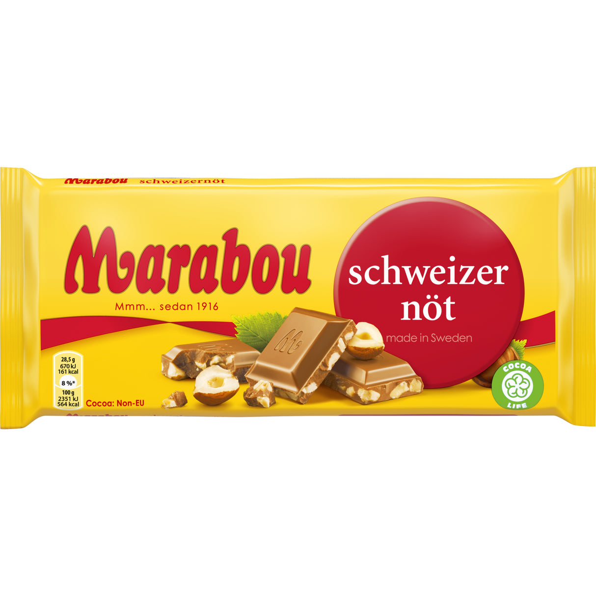 Marabou Hazelnut chocolate tablet 200g Schweizernöt