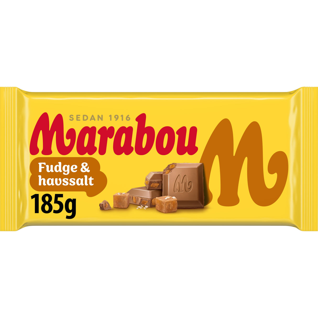 Marabou Fudge & havssalt tablet 185g