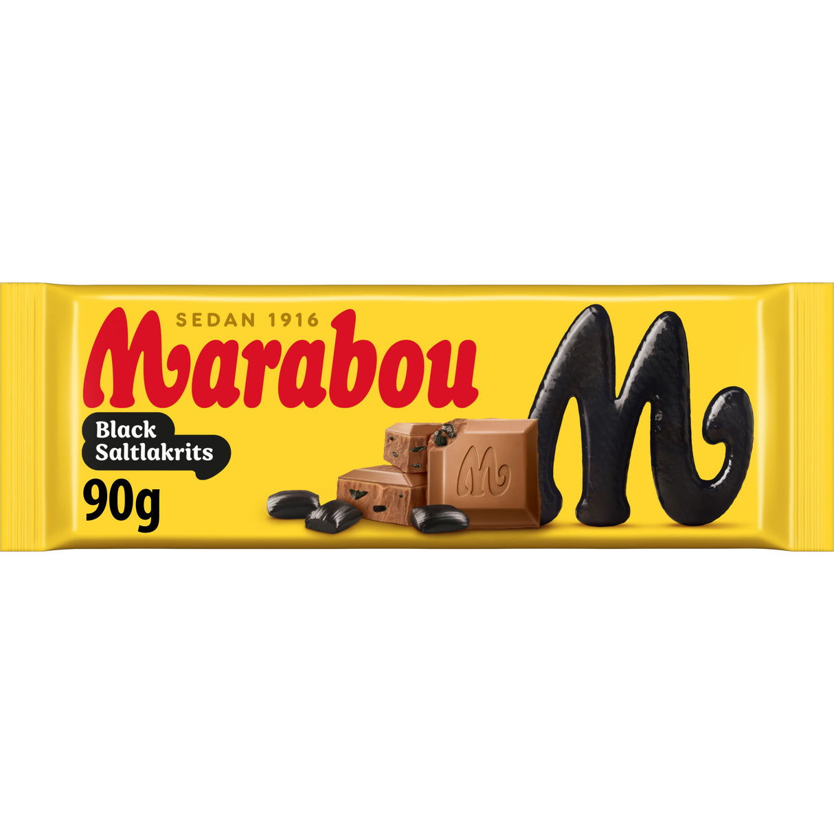 Marabou Black saltlakrits 90g tablet