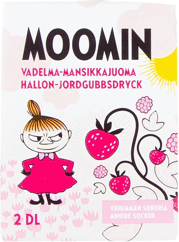 Moomin raspberry-strawberry drink 2dl