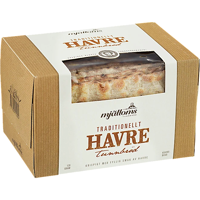 Mjälloms Tunnbröd Havre Tunnbröd Havre 120g oat flatbread