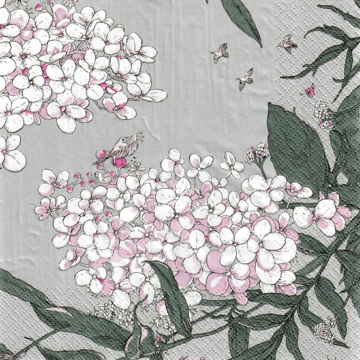 Havi-Nuppu lautasliina Syysmuutto helmenharmaa 33cm 20kpl