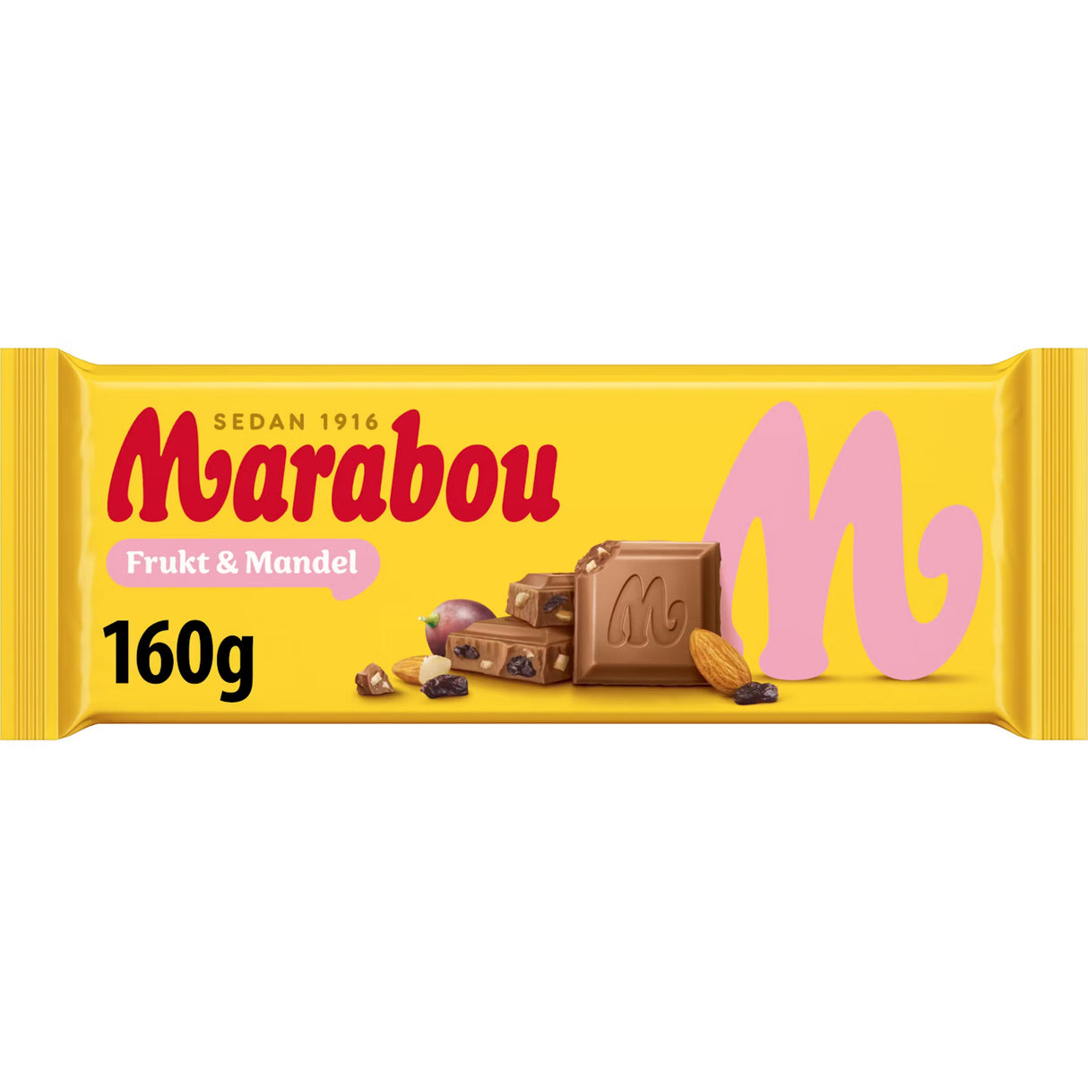 Marabou Frukt & Mandel suklaalevy 160g