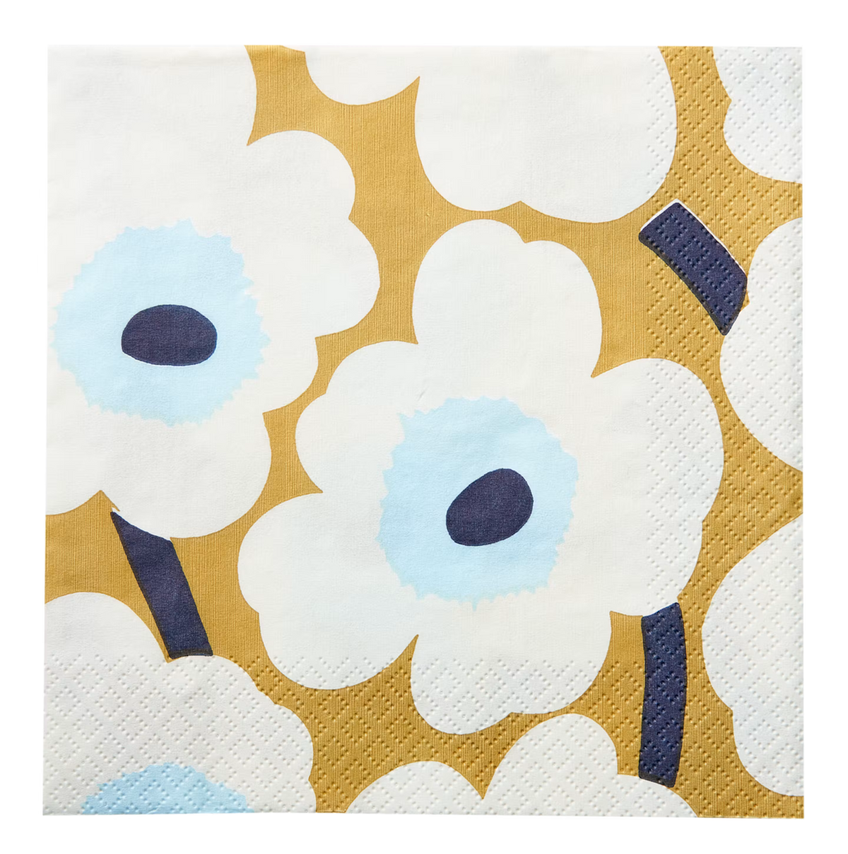 Marimekko Unikko beige sininen lautasliina 20kpl/33cm