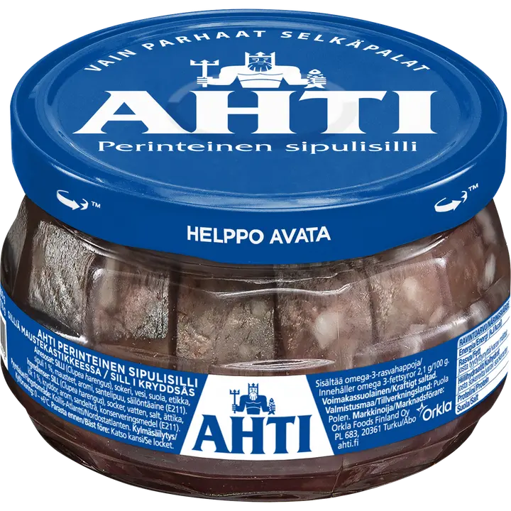 Ahti traditional onion herring, herring in spice broth 240/150g