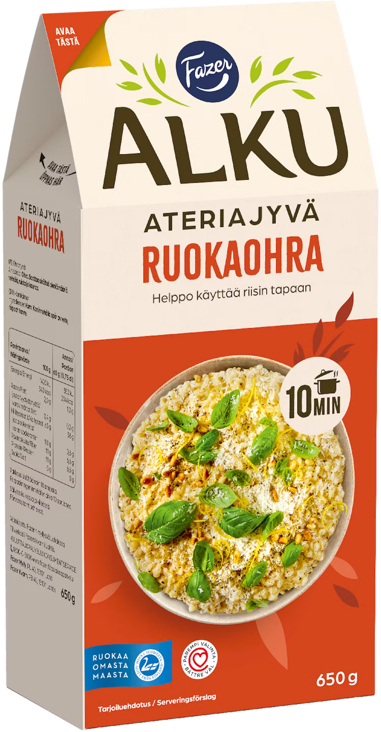 Fazer Alku Meal barley 650 g