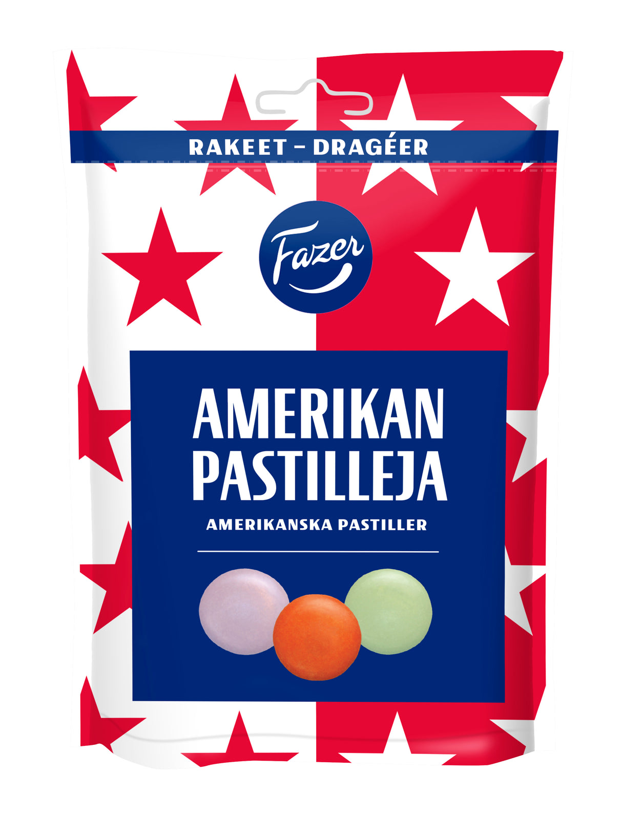 Fazer Amerikan pastilli milk chocolate lentil candy bag 175g