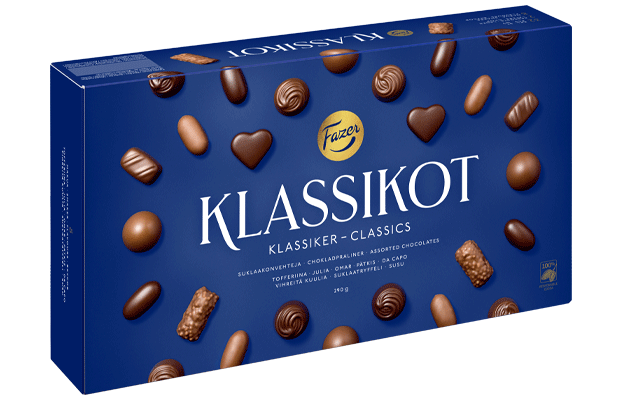 Fazer Classics assorted chocolate box 290g