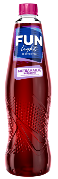 FUN Light forest berry flavored Beverage concentrate 0.5l NOTE! Best before 21.10.2025