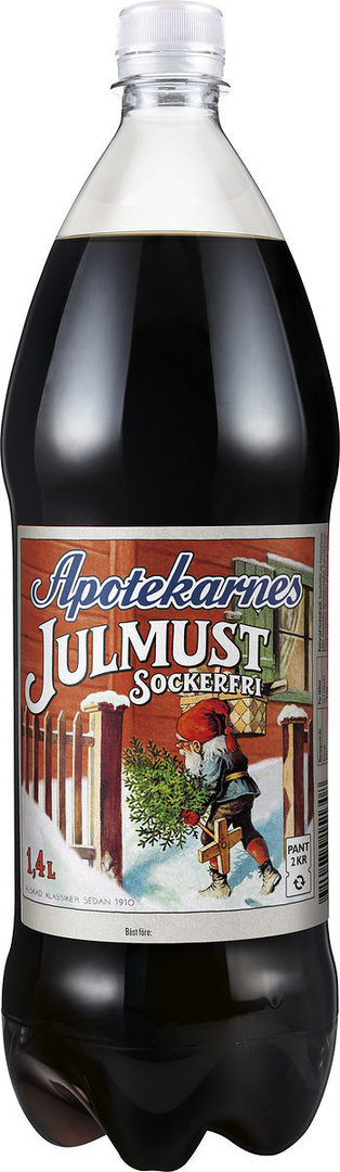 Julmust Läsk Pet 1,4l Apotekarnes sockerfri