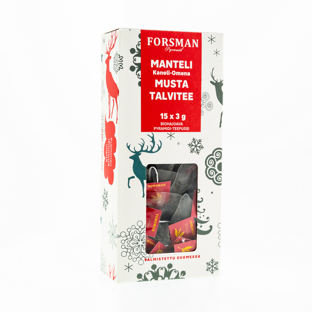 Forsman Almond-cinnamon-apple pyramid tea 15x3g