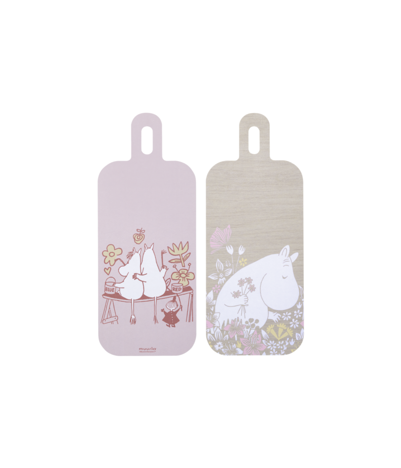 Moomin Chop&Serve board Flower meadow 13x33cm