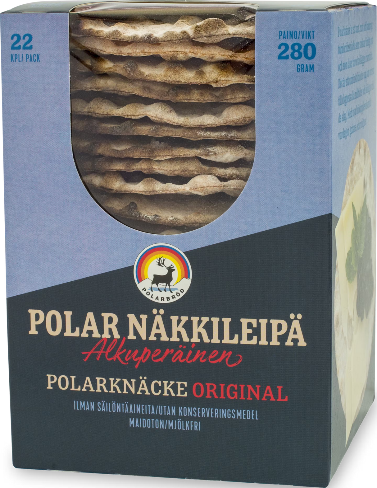 Polar crisp bread original round 280g