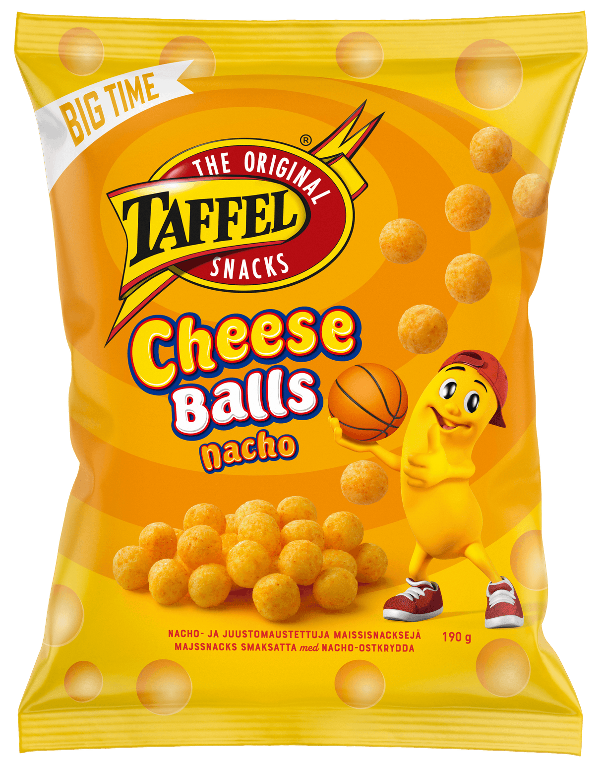 Taffel Cheese Balls nacho flavoured cheese snacks 190g