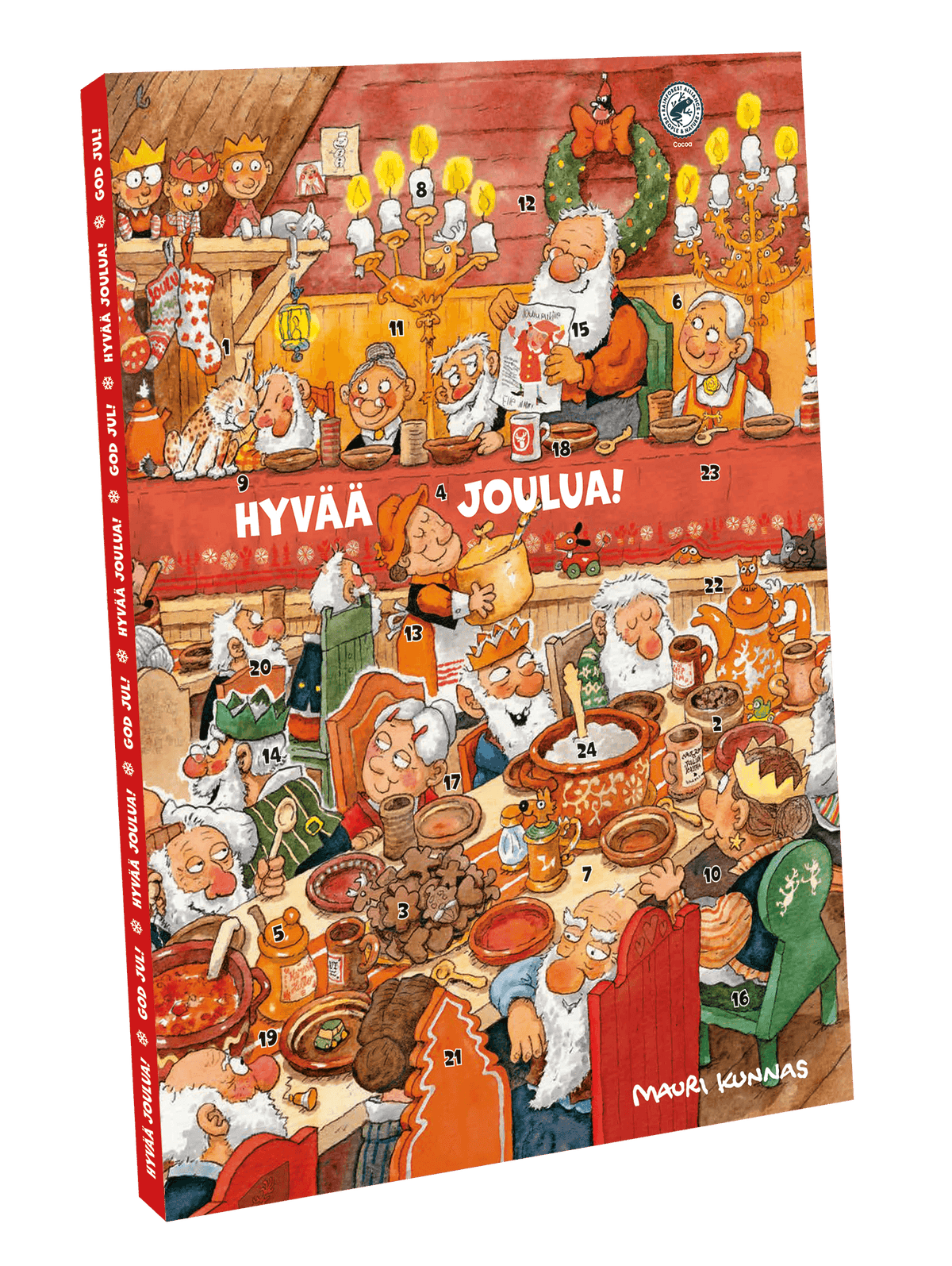 Mauri Kunnas maitosuklaajoulukalenteri RA 65g