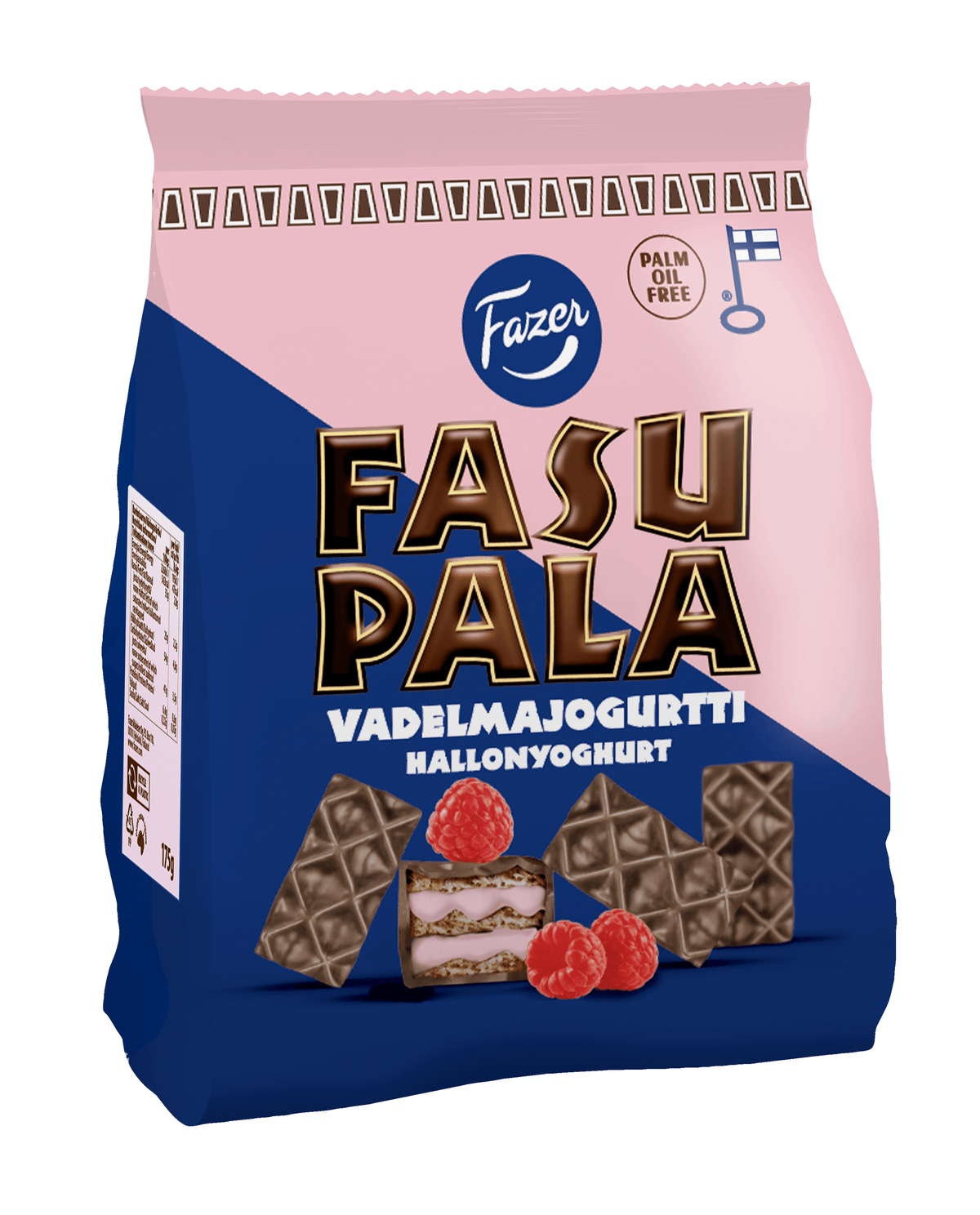 Fazer Fasupala Raspberry yoghurt wafer biscuit 175g