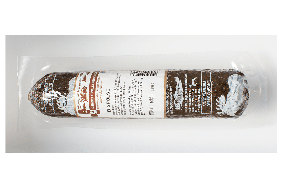 Rekedal Elgpølse 255g elk salami