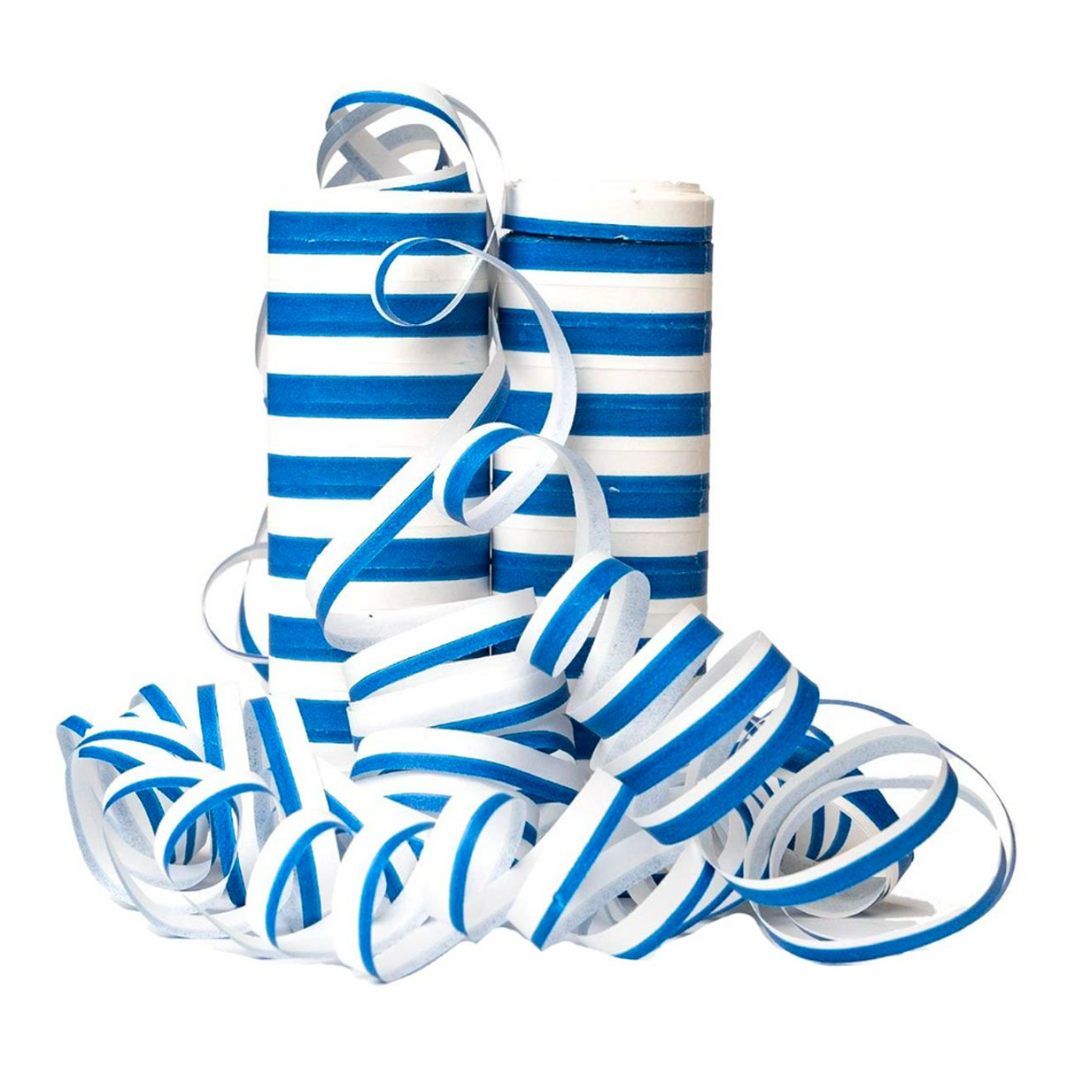 Serpentine blue and white 2-pack party streamers