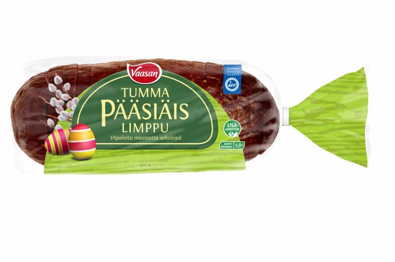 Vaasan Tumma Pääsiäislimppu 500 g Sliced Dark Easter Bread