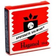 Haganol Apteekin Salmiakki 15g traditional style salty liquorice