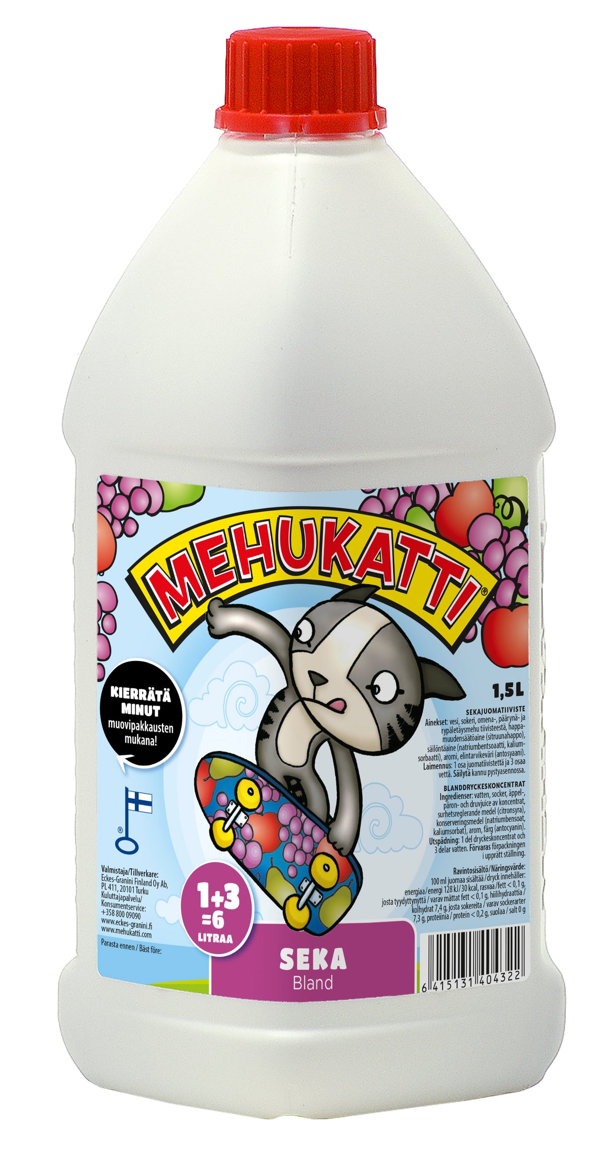 Mehukatti Mixed juice concentrate 1+3 1.5L