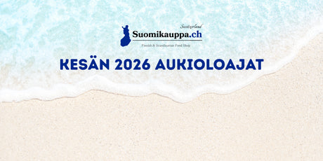 Kesän 2026 aukioloajat