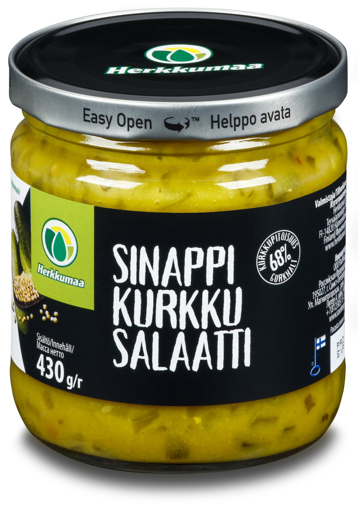 Herkkumaa Sinappikurkkusalaatti 430g