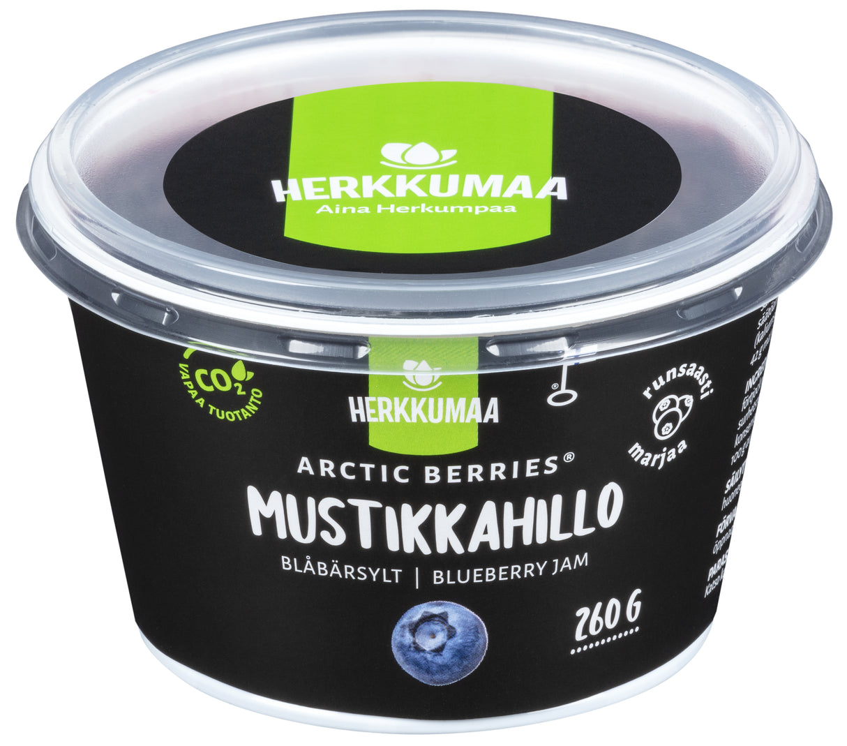 Herkkumaa Arctic Berries Blueberry jam 260g 