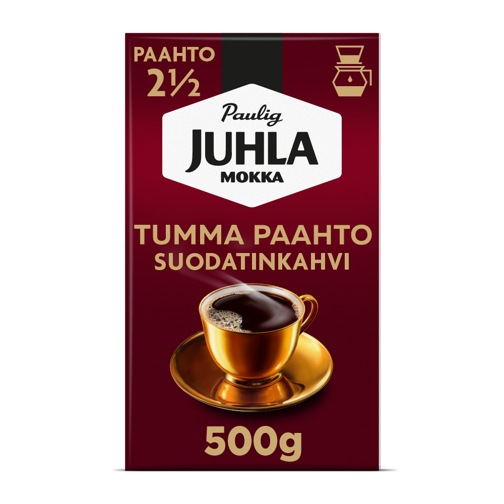 Paulig Juhla Mokka Dark Roast filter ground coffee 500g