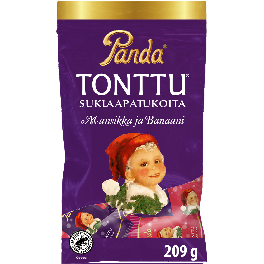 Panda Tonttu chocolate bar 209g