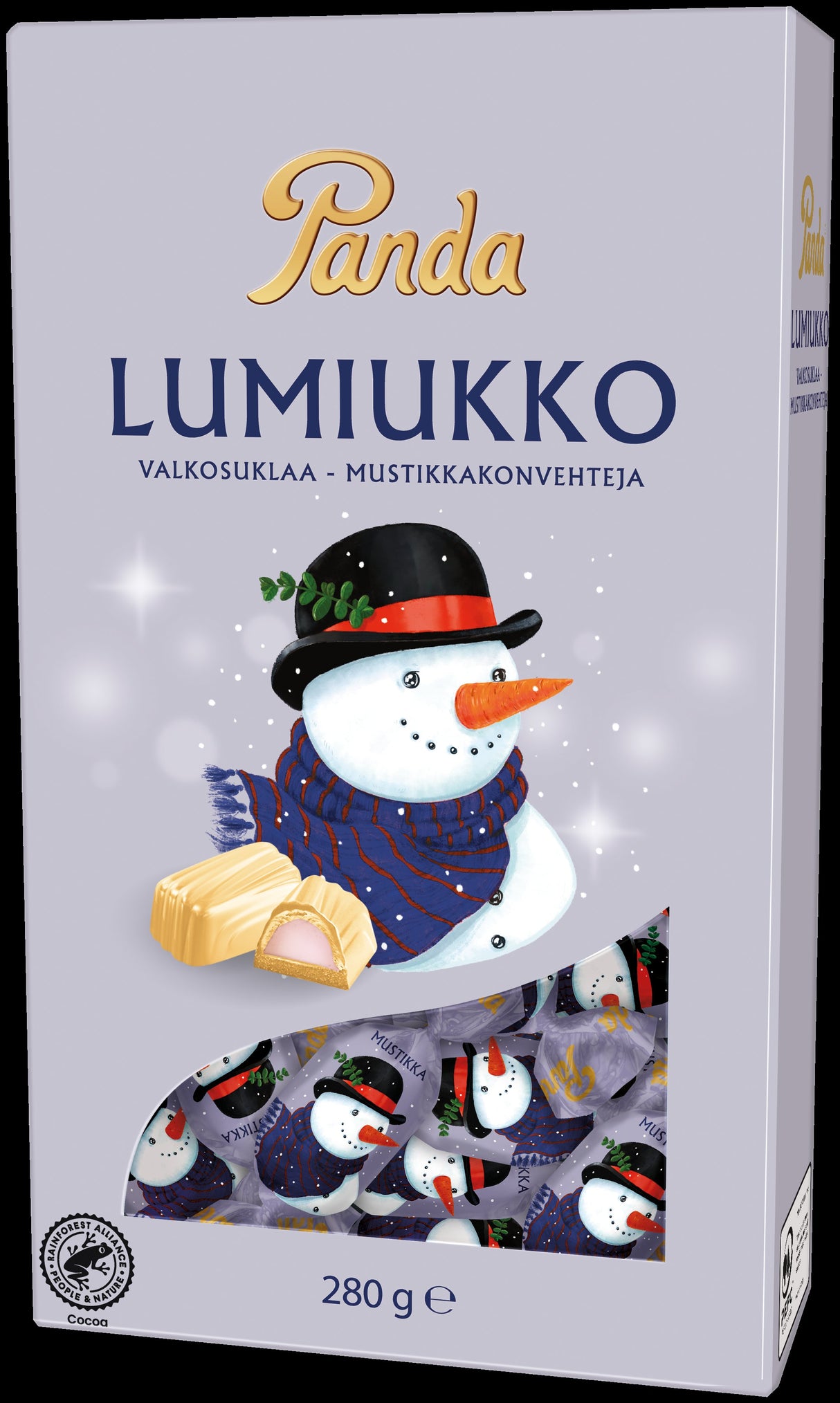 Panda Lumiukko chocolate praline 280g