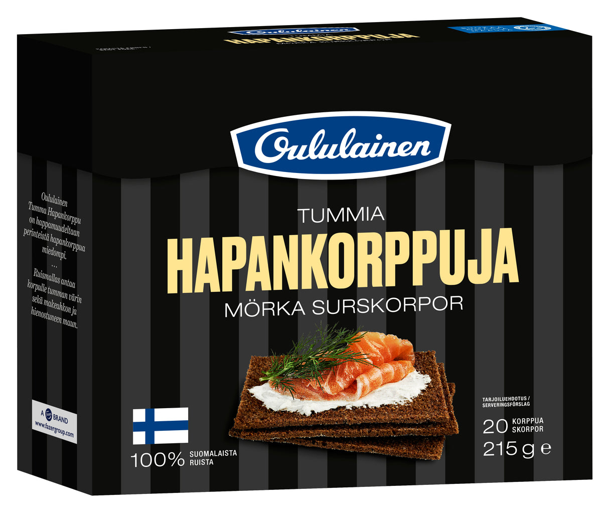 Fazer Oululainen Tumma hapankorppu 215g