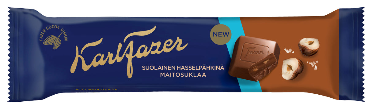 Karl Fazer Salted Hazelnut countline 37g 