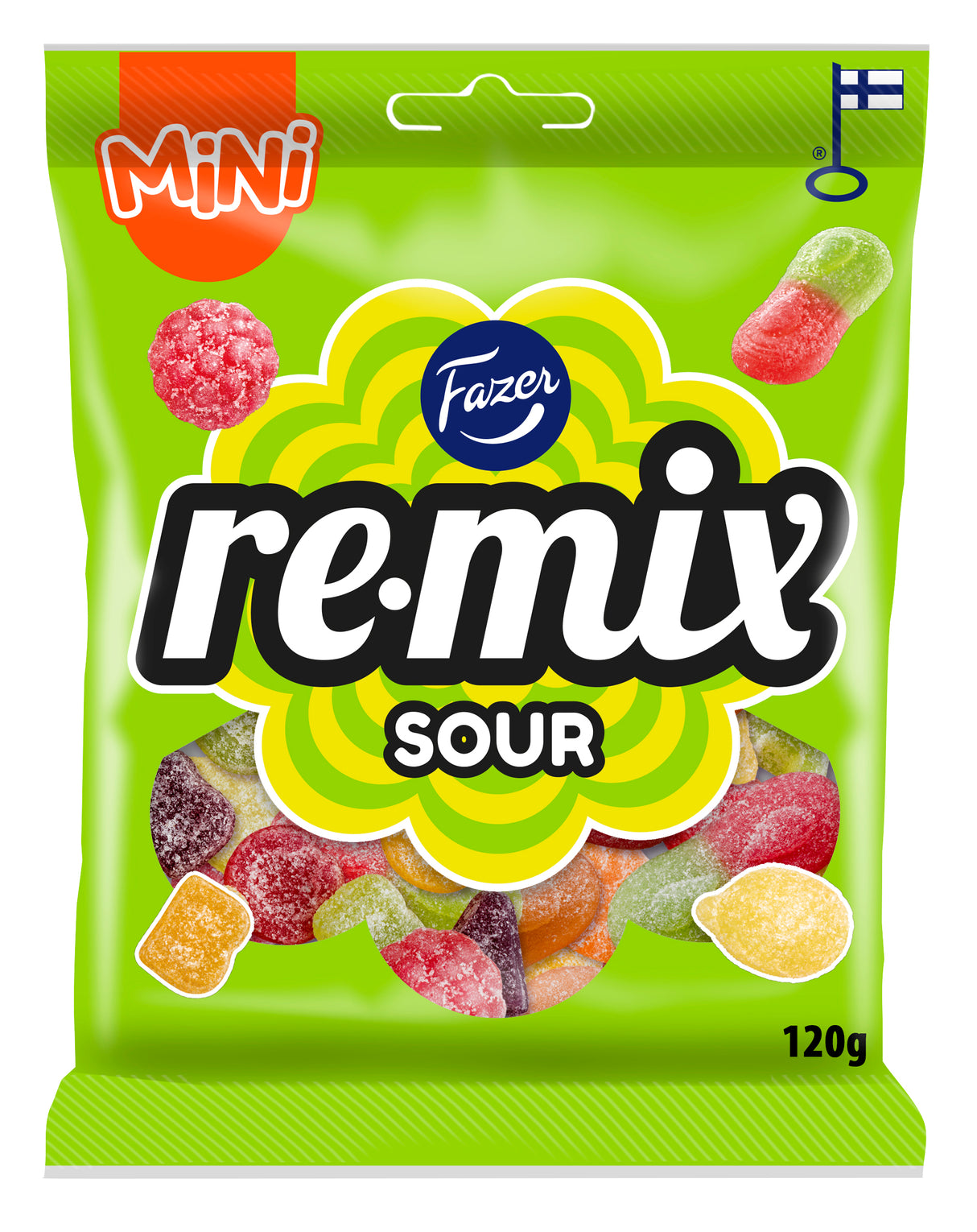 Fazer Remix Mini Sour candy bag 120g