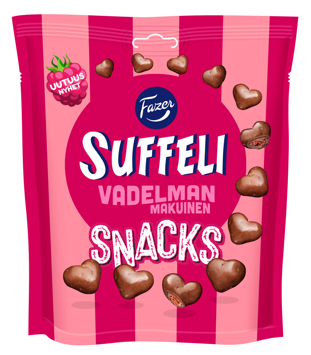 Fazer Suffeli Snacks Vadelma pussi 140g