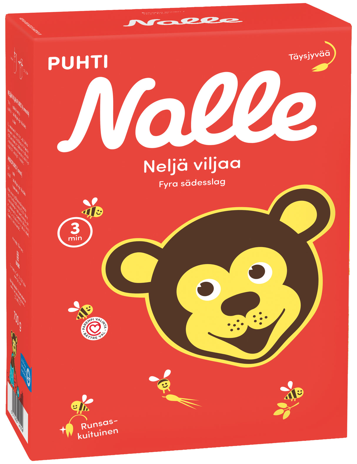 Nalle 700g wholegrain four cereal flakes