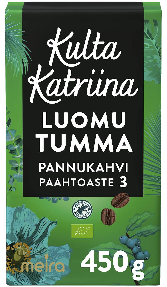 Kulta Katriina Organic dark roast coarse ground coffee RAC 450g